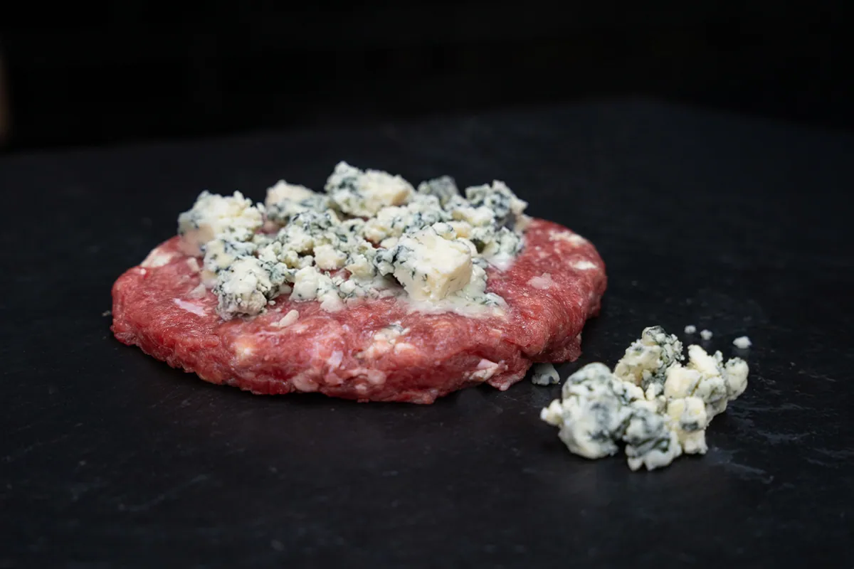 Hamburguesa de queso azul